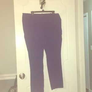 Cropped, royal blue, career pants